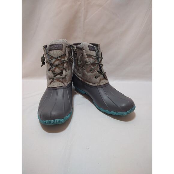 Sperry Saltwater Womens Size 8M STS98997 Blue Gray Duck Boots - Picture 1 of 6